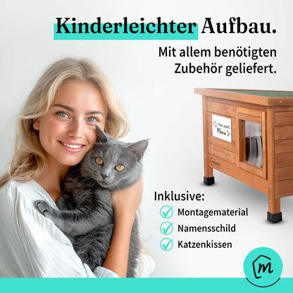 MIEZ MAGIC Katzenhaus outdoor winterfest isoliert 67x53x43cm