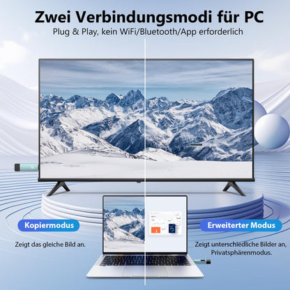 Tragbarer Drahtloser HDMI Sender Empfänger – 30m, 2.4/5G, LED