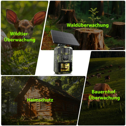 DEATTI T6 WLAN Solar Wildkamera 4K 48MP mit Nachtsicht und App