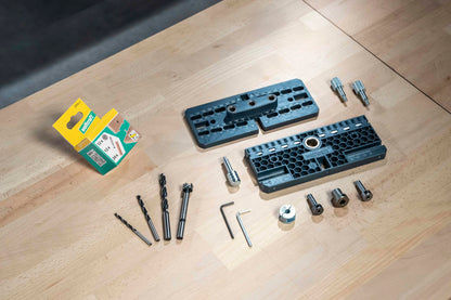 Wolfcraft Exzenter-Möbelverbinder-Set komplett für Möbelbau - 4665000