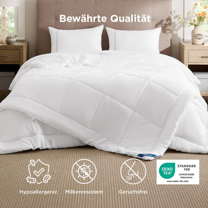 BEDSURE 4 Jahreszeiten Bettdecke 200x200 cm (450 GSM, 2-teilig)