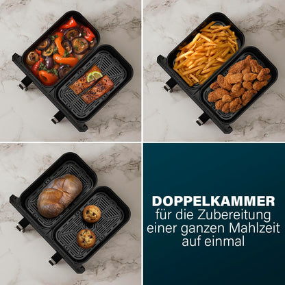 Princess XXL Heissluftfritteuse 11L Doppelkorb - 182276