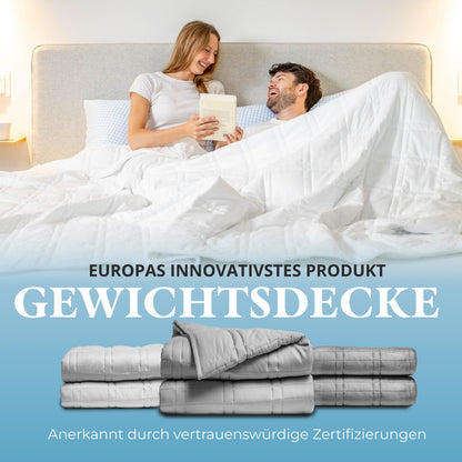 Ella Gewichtsdecke 135x200 cm 7 kg, Therapiedecke aus Baumwolle