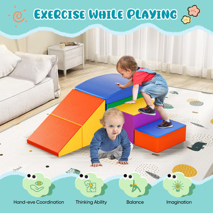 Lischwert Riesenbausteine Schloss Set 6-teilig – Mehrfarbig