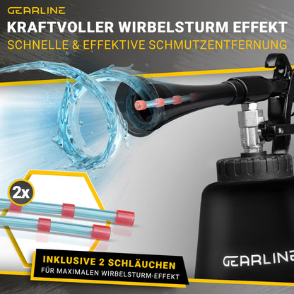 GEARLINE Druckluft-Reinigungspistole DR001 Set mit Wirbelstrahl