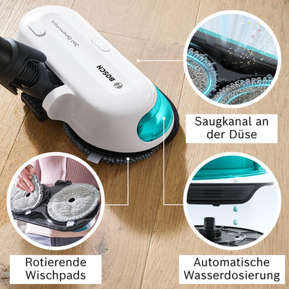 Bosch Unlimited 7 ProHygienic Aqua BKS71HYG4 Akku-Staubsauger 2in1