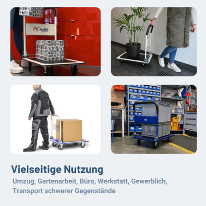Pallit CARRY klappbarer Plattformwagen – 300 kg Tragkraft
