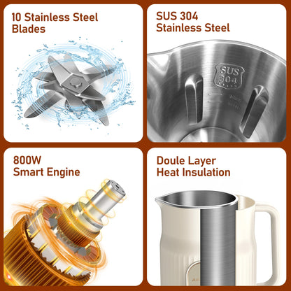 AlfaBot N2 Nussmilchmaschine – Pflanzenmilchmaschine 1000ml