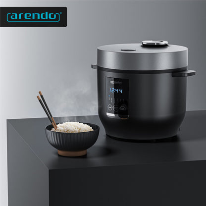 Arendo Reiskocher – 2l inkl. Dampfgarer-Einsatz 350W