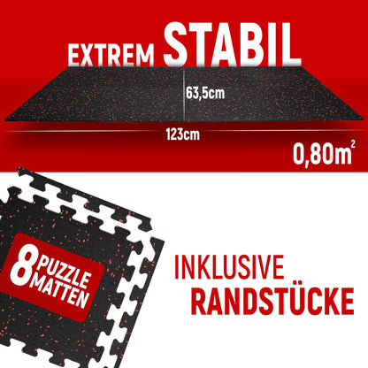 NEOLYMP Fitness Bodenschutz Puzzlematte – 40 Stk. extra dick