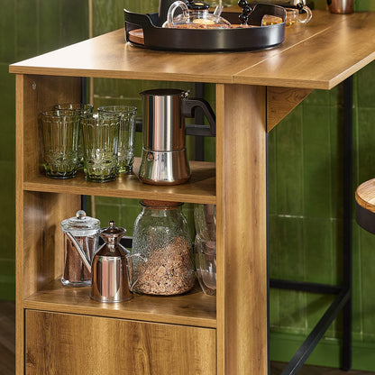SoBuy FWT98-PF Bartisch – erweiterbar, Industrie-Design