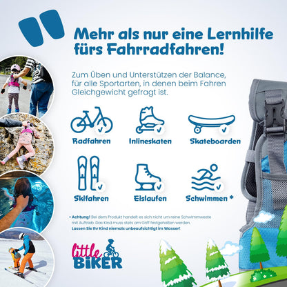 Little Biker Fahrradlernweste für Kinder mit Haltegriff