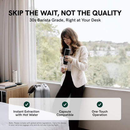 OutIn Nano Tragbare Espressomaschine mit Akku für Kaffee und Kapseln