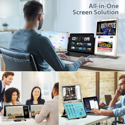 Teamgee Laptop Bildschirm Extender - 15.6" Triple FHD