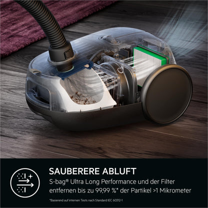 AEG CLEAN 6000 Staubsauger mit Beutel - Blau AB61C2DBS