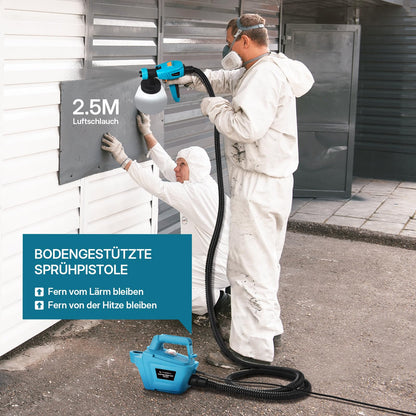 Tilswall 800W Farbsprühsystem, elektrische Lackierpistole mit 3 Düsen