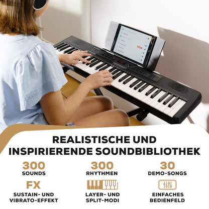 Alesis Melody 61 Digitalpiano – 61 Tasten Anfänger-Komplett-Set