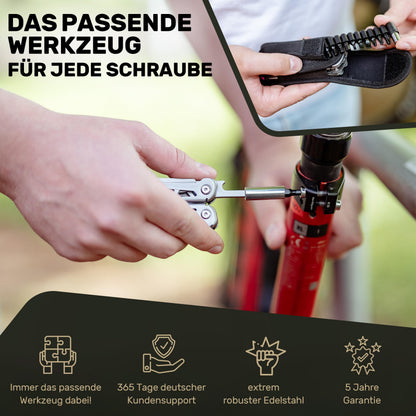 TREKLINE Multitool Breath F27, Multifunktionswerkzeug 440C Edelstahl
