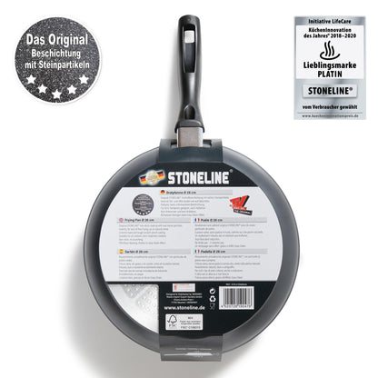 STONELINE Bratpfanne 28 cm, Aluguss, induktionsgeeignet, Grau