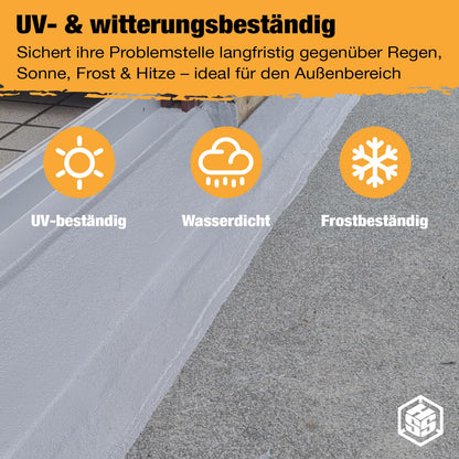 HSS Flüssigkunststoff für Abdichtung & Reparatur – Grau 5 Kg