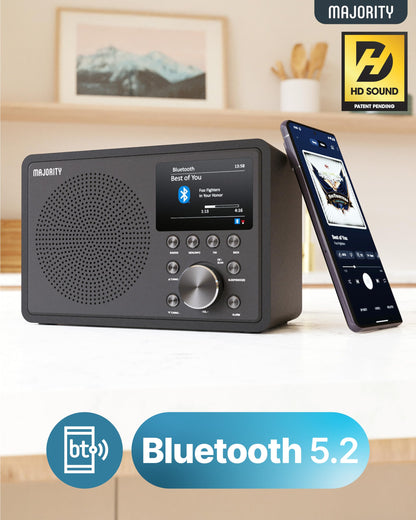 MAJORITY Touro Digitalradio Internetradio WLAN DAB+ Bluetooth