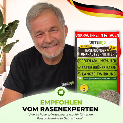 TerraUno Rasendünger Unkrautvernichter - extra stark 10 kg