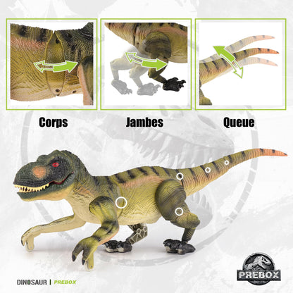 PREBOX Ferngesteuerter Dinosaurier RC Dino Roboter mit Sprühfunktion
