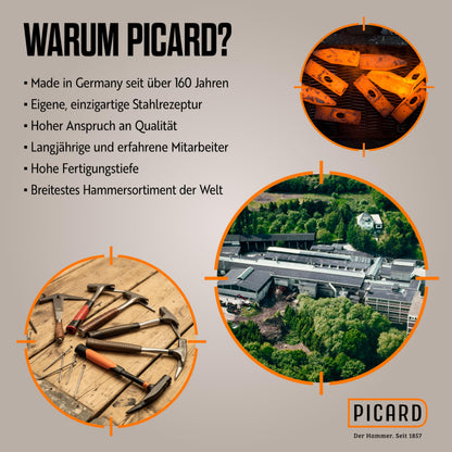 PICARD Ganzstahl-Rip-Hammer 795 - Amerikanische Form 1000g glatt