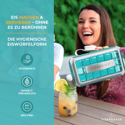ICEBREAKER POP 2.0 Eiswürfelform aus Silikon mit Deckel, 3 Stück