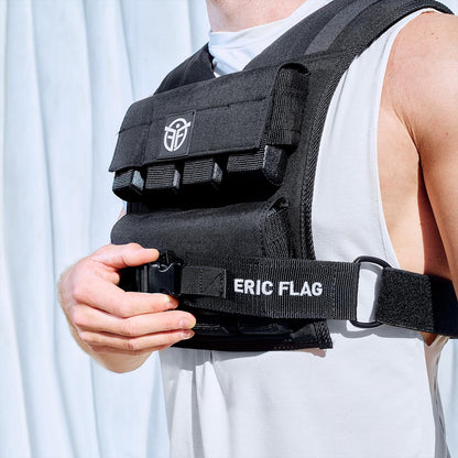 Eric Flag Gewichtsweste einstellbar für Training - 20 kg