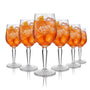 Aperol Spritz Gläser Set 6 Stück, Original Cocktailgläser von Rastal aus Glas mit Logo-Aufdruck