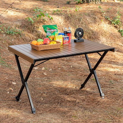 TIMBER RIDGE Campingtisch klappbar, höhenverstellbar, Aluminium
