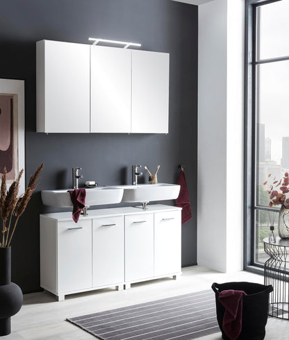 Schildmeyer 132253 Spiegelschrank – Weiss, 120x16x71 cm