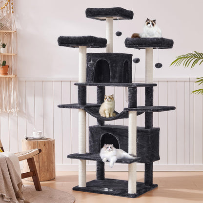 MSmask grosser Kratzbaum XXL für grosse Katzen – Rauchgrau