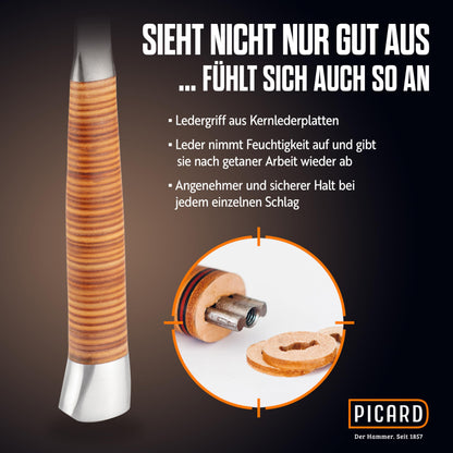 PICARD Ganzstahl-Rip-Hammer 795 - Amerikanische Form 1000g glatt