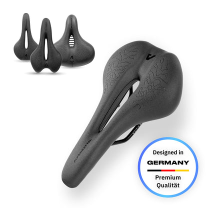 Alpensattel Ergonomischer Fahrradsattel Race+ mit 3D Memory Foam