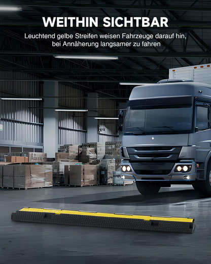 CREWORKS Kabelbrücke Boden 3er Set 2 Kanäle Überfahrschutz 5T