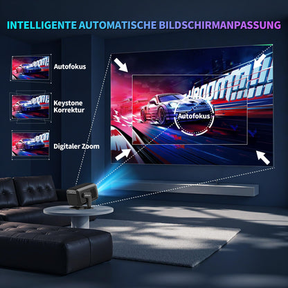Coolid C3 Mini Beamer Full HD 1080P mit WiFi 6 und Bluetooth 5.4