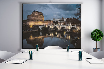 celexon Economy Stativ-Beamerleinwand 70" Schwarz manuell