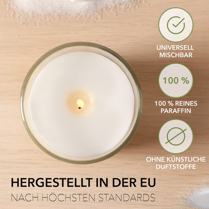 BwLights Paraffinwachs Granulat zum Kerzen giessen – 10kg Weiss