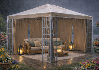 QUICK STAR Pavillon Schutzhaube 3x4 m wasserdicht transparent