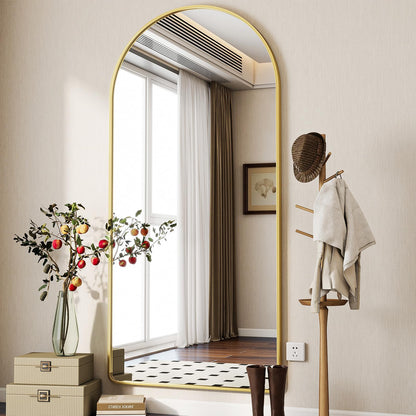 Koonmi Gewölbter Top Ganzkörperspiegel 76x171cm - Gold