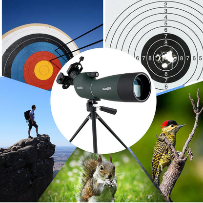 Svbony SV28 Spektiv 25-75x70 mit Stativ – Abgewinkelt