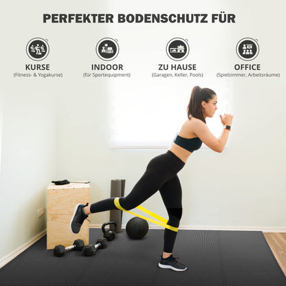 Fitness Bodenschutzmatte Puzzle Trainingsmatten - 3er Set