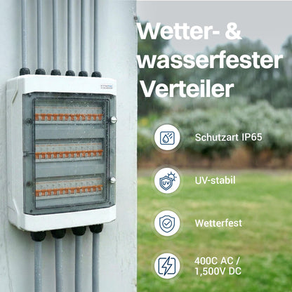 Intratec Verteilerkasten Aufputz IP65 3-reihig 36 Module Feuchtraum