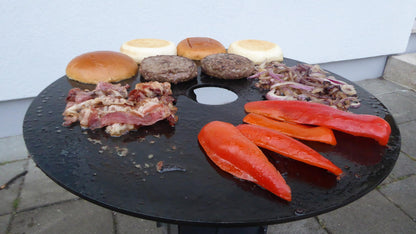 Fire World Raketenofen Campingkocher – 5mm Grillplatte, 3mm Stahl