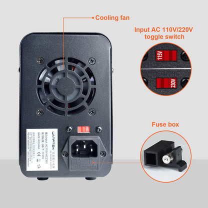 NANKADF Labornetzteil DC Netzgerät 0-30V 10A - Regelbar