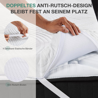 Novilla Matratzentopper 140x200 cm Kaltschaum H2/H3 5 cm
