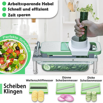 goldtree Gemüseschneider Model-G, Gemüsehobel mit 8 Klingen