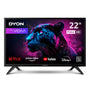 DYON Movie Smart 22 VX Smart TV - 22 Zoll Full-HD LED. Flacher, schwarzer Bildschirm für Streaming-Inhalte.